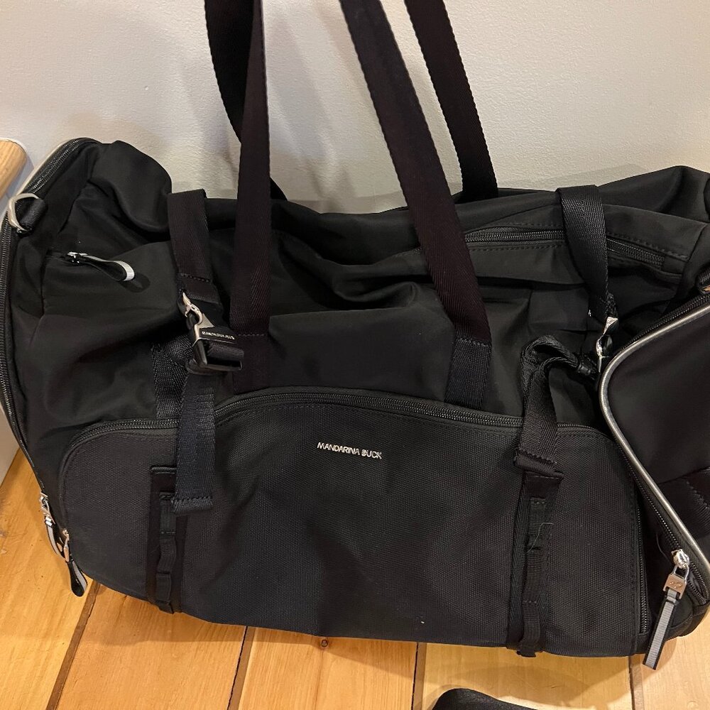 Mandarina Duck Black Duffle Bag